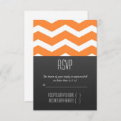 Oranje Chevron RSVP (Voorkant / Achterkant)