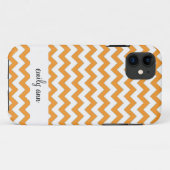 Oranje Chevrons ZigZag iPhone 5 Hoesje (Achterkant (horizontaal))