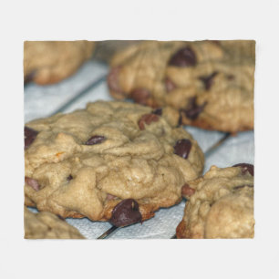 Oranje chocolade Chip Cookies Fleece Deken