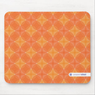 Oranje cirkel mousepad muismat