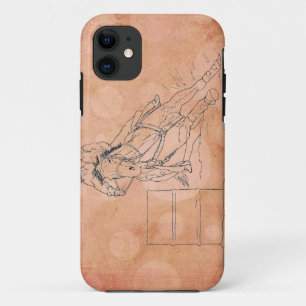 Oranje cirkels Barrel Racer ~ iPhone 5/5S Hoesje