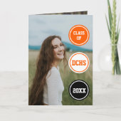 Oranje cirkels Foto Afstuderen (Voorkant)