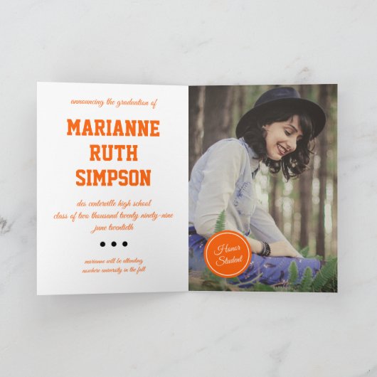 Oranje cirkels Foto Afstuderen (Binnen)