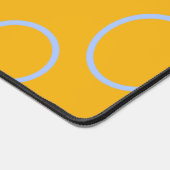 Oranje cirkels lussen bureau mat (Hoek)