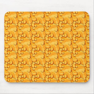 Oranje cirkels muismat