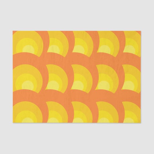 Oranje cirkels terugtrekken tissuepapier (Voorkant)