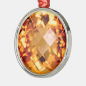 Oranje citrine metalen ornament (Links)