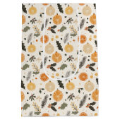 Oranje citroen citrus groen geel medium cadeauzakje (Achterkant)