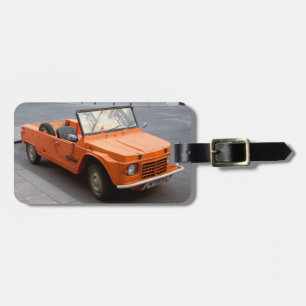 Oranje Citroen Mehari Bagagelabel