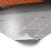 Oranje Citroen Mehari Foto Afdruk (Hoek)