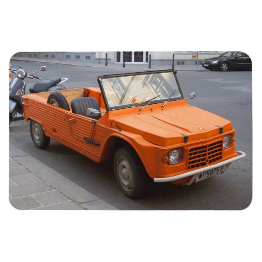 Oranje Citroen Mehari Magneet (Horizontaal)