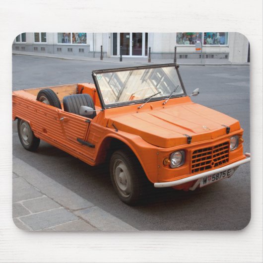 Oranje Citroen Mehari Muismat (Voorkant)