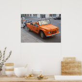 Oranje Citroën Mehari Poster (Keuken)