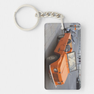 Oranje Citroën Mehari Sleutelhanger