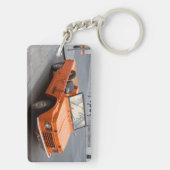 Oranje Citroen Mehari Sleutelhanger (achterkant)
