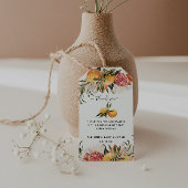 Oranje Citrus Botanical | Baby shower Dank u Cadeaulabel