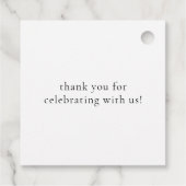  Oranje Citrus Botanical Wedding Bedankjes Labels (Achterkant)