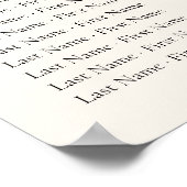  Oranje Citrus Botanical Wedding Seating Seating S Poster (Hoek)