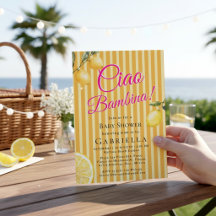 Oranje Citrus Ciao Bambina Baby Shower