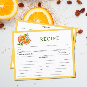 Oranje, Citrus Kitchen-recipenkaart