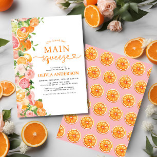 Oranje Citrus Main Squeeze Vrijgezellenfeest Kaart