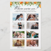 Oranje citrus waar we waren spel paar foto's (Voorkant)