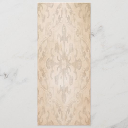 Oranje Citrusboom Blossom Waterverf Bruiloft Menu (Achterkant)