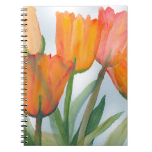 Oranje citrustulpen notitieboek