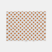 Oranje Clover Ribbon door Kenneth Yoncich Fleece Deken (Voorkant (Horizontaal))