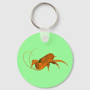 Oranje Cockroach Sleutelhanger