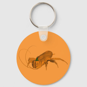 Oranje Cockroach Sleutelhanger