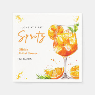 Oranje Cocktail Liefde Op De Eerste Spritz Bruidsf Servet