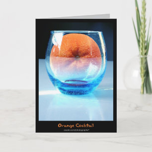 Oranje cocktailkaart kaart