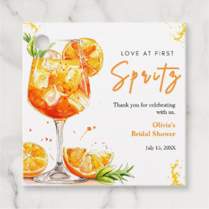 Oranje Cocktails Liefde Op De Eerste Spritz Bruids Bedankjes Labels