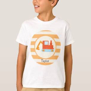 Oranje constructie Speelgoed Backhoe T-shirt