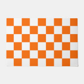 Oranje controllerpatroon voor Retro Checkerboard Deurmat (Voorkant)