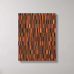 Oranje, coole, trendy, moderne geometrische grafis canvas afdruk