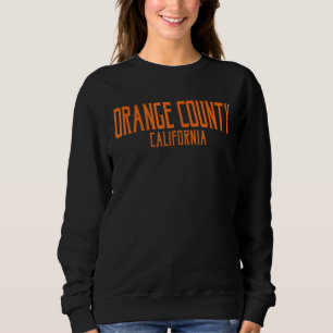 Oranje County California Text Sinaasappel Pr Trui