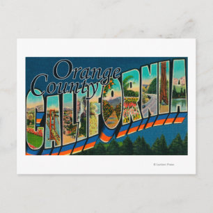 Oranje County, Californië - Grote Letter-scènes Briefkaart