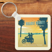 Oranje County, Californische stranden Sleutelhanger (Voorkant)