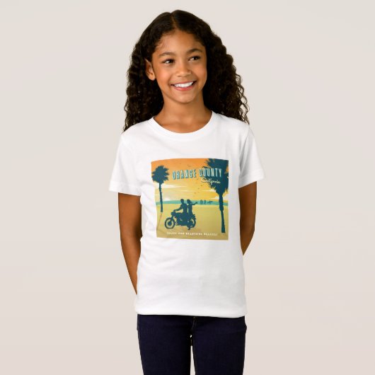 Oranje County, Californische stranden T-shirt (Voorkant volledig)