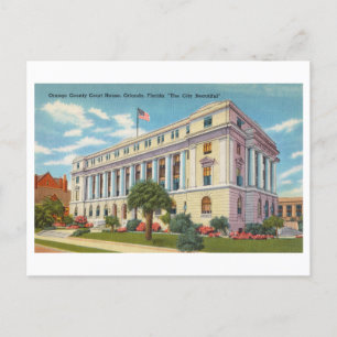 Oranje County Court House in Orlando, Florida, Briefkaart
