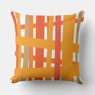 ORANJE CRAZY-LIJNEN ONTWERPRetro-Sierkussen Kussen