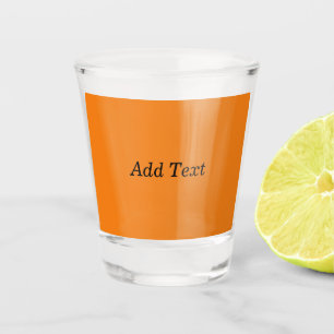 Oranje Creëer je eigen tekst toevoegen Aangepast Shot Glas