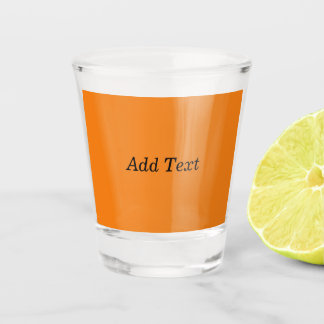 Oranje Creëer je eigen tekst toevoegen Aangepast Shot Glas