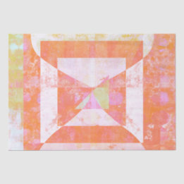 Oranje Crush #1 Gemengde Media Tissue Papier