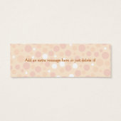 Oranje Cupcake Gift Label Mini Visitekaartjes (Achterkant)