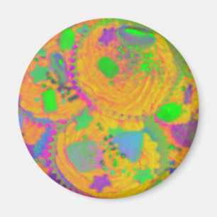 Oranje Cupcakes fridge magnet Magneet