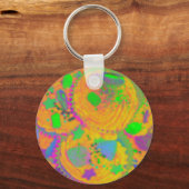 Oranje Cupcakes sleutelhanger (Voorkant)