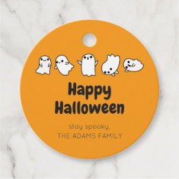 ORANJE CUSTOM Cute Spooky Ghost Halloween Favor Ta Bedankjes Labels